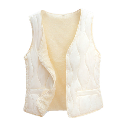 小红书爆款2025秋冬羽绒棉马甲女加绒保暖短款V领背心内外穿百搭