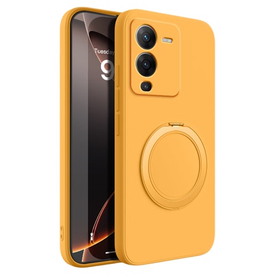 适用vivoS15手机壳S15Pro新款S15e液态硅胶vivo保护套viv0支点壳带支架全包防摔高端男女vovis系列por软外壳p