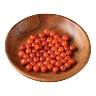 7A天然南红玛瑙桶珠散珠子八棱珠方糖男女士手串diy手工手链项链