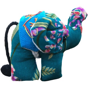 泰国手工小象民族风钥匙扣挂件旅游活动礼品幼儿园可爱小礼物挂饰