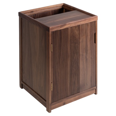 北美黑胡桃木茶水柜烧水壶一体