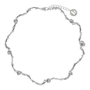 BOONEE荆棘玫瑰锁骨链小众设计颈链气质高级感轻奢项链女生日礼物