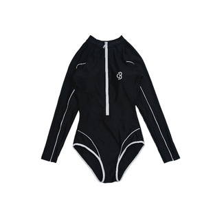 泳衣女高级感2025新款连体长袖专业防晒速干显瘦绝美冲浪服潜水衣