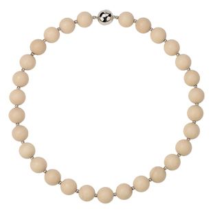 CHEZ LOOPS白化石项链 小众设计高级气质串珠新款锁骨链女款