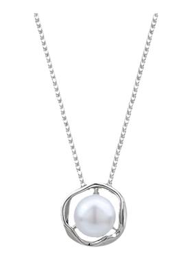 气质简约ins风白雪山玫瑰项链