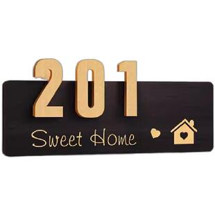 门牌定制磁吸感应灯门牌2026年新款门牌号码牌家用入户门牌号高级感轻奢创意门口装饰公寓民宿挂牌房间号订制