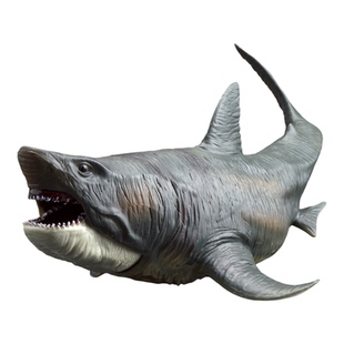 大号仿真巨齿鲨模型恐龙远古大鲨鱼海洋动物玩具科教摆件礼物