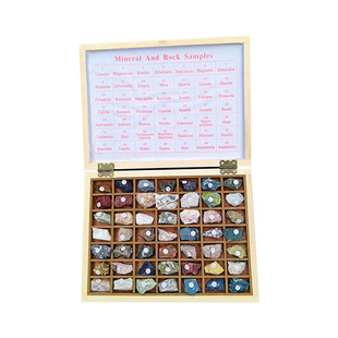 地质队工程师矿区亲自采集49种岩石矿物标本科普教学展示岩性准确