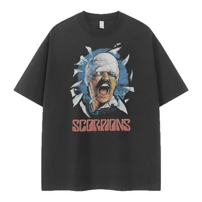 SCORPONS蝎子乐队复古美式T恤