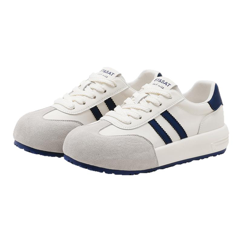 St&Sat/星期六春秋厚底小白鞋复古德训鞋休闲板鞋女SSD1112CQQ