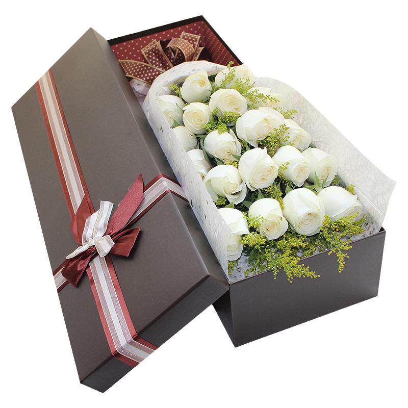 520鲜花情人节送女友鲜花红玫瑰礼盒花束合肥同城生日鲜花网红款