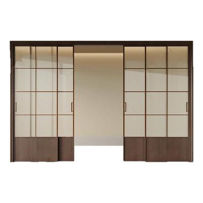 隔断门法式阳台复古厨房中古风折叠门欧派克完美系统三联动推拉门