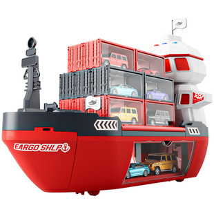 2026新款巨型轮船儿童玩具爆款2合金小汽车3岁6生日礼物男孩玩具5