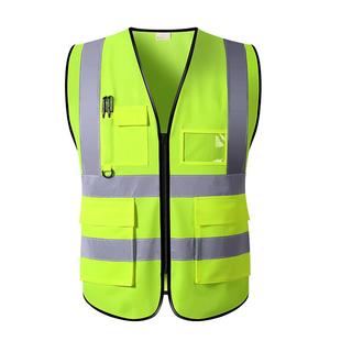 舜发国标反光安全背心工地施工马甲定制网眼透气环卫反光衣工作服