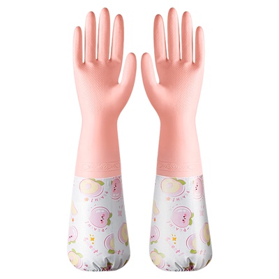 高颜值洗碗专用手套加绒加厚