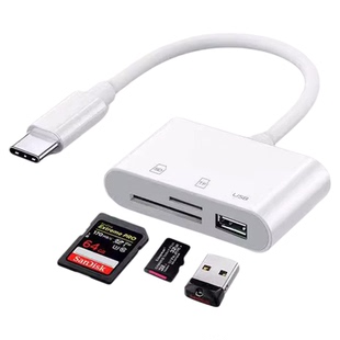 手机读卡器ccd相机转换器适用苹果安卓多合一sd万能tf内存卡xd/ms
