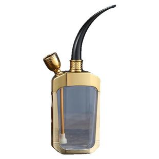 YIYO四用型水烟壶男士水烟斗创意粗中细过滤烟嘴个性烟袋锅烟丝斗