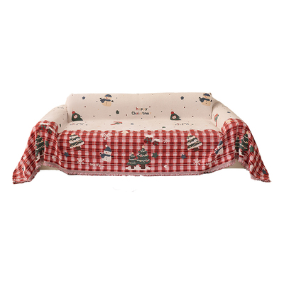 圣诞沙发盖布全盖加厚套罩盖毯氛围感圣诞风民宿沙发盖巾2025新款