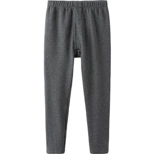 巴拉巴拉男童女童加绒裤子大童宝宝黑色打底裤儿童秋冬季装新款厚