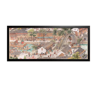 猫空1000片江南百猫绘卷拼图框81.3×40.6挂墙500片42×29.7画框