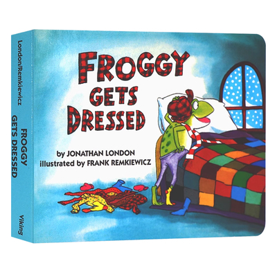 青蛙弗洛格穿衣服英文原版绘本