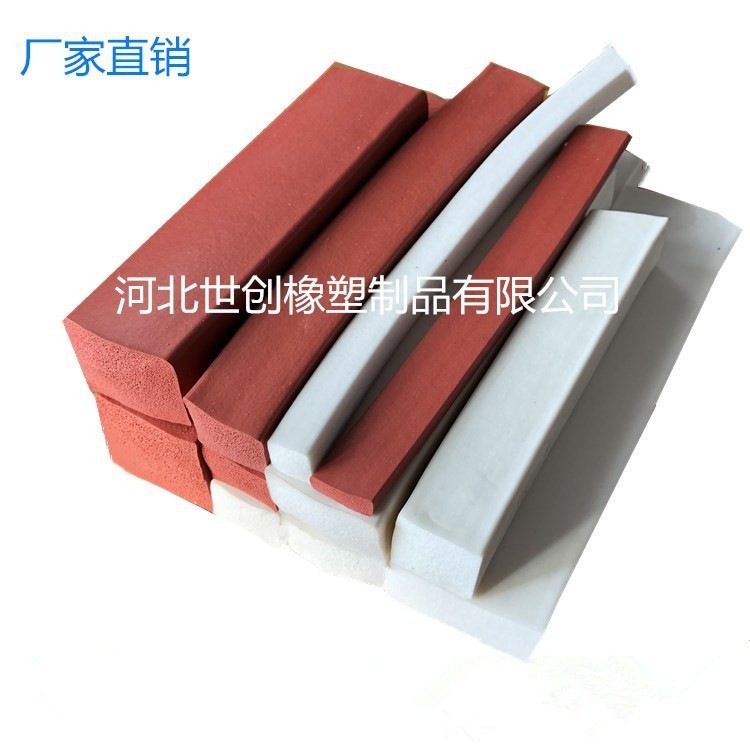 耐高温硅胶海绵发泡条 烘箱烤箱减震防水条 硅胶发泡密封条