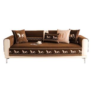 法式复古沙发垫2026新款欧式四季通用防滑高级感毛绒美式盖布坐垫