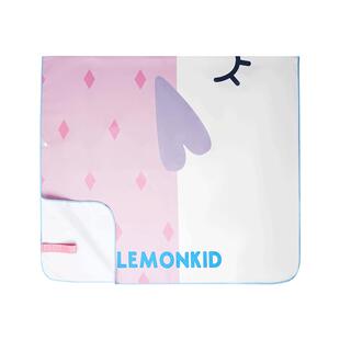 柠檬宝宝儿童浴巾游泳速干洗澡运动便携吸水毛巾男女童海边沙滩巾