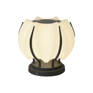 大门灯门柱灯户外太阳能院墙莲花灯花园柱头灯农村别墅庭院立柱灯