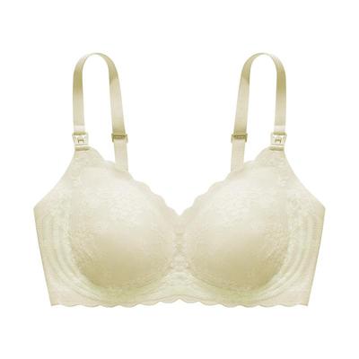 嫚熙小苍兰防溢乳蕾丝哺乳内衣