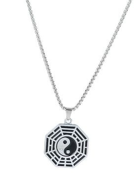 新款阳光帅气可旋转太极八卦项链男百搭走运幸运避不好事八卦吊坠