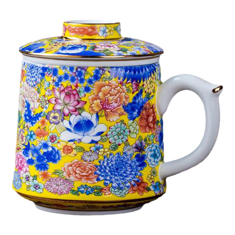 大容量百川杯陶瓷茶杯