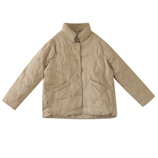 咖咪羽2024新款羽绒服女休闲白色宽松女款90白鸭绒时尚女款外套女