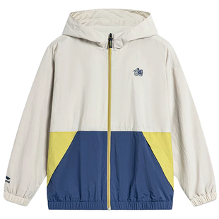 李宁儿童外套大童25新款男女童运动生活系列开衫长袖外套儿童春装