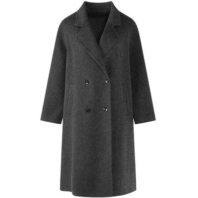 LAGOGO柔霭季风双排扣毛呢大衣