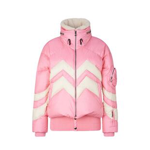 【W系列】BOGNER博格纳秋冬VALEA-D女士复古拼色鹅绒彩虹滑雪服