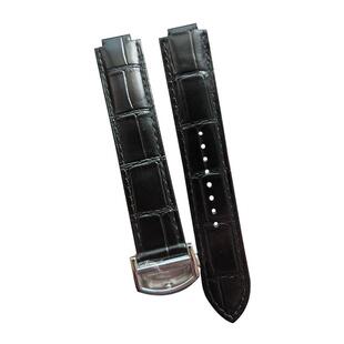 适配卡地亚蓝气球快拆表带原装鳄鱼皮纹手表带真皮男女新款三代扣