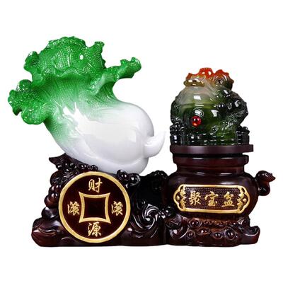 金蟾大号店铺开业财源滚滚玉白菜