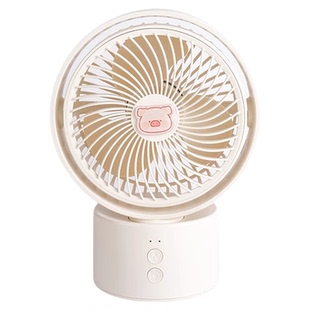 九木杂物社LuLu猪手持小电风扇便携随身usb充电风扇桌面小电扇