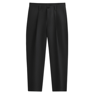 【棉氨】与狼共舞休闲裤男2025秋冬新款弹力舒适百搭锥形九分裤子