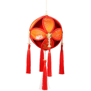 新年国风手工制作diy绣球灯笼材料手提汉服花灯宫灯非遗舞蹈道具