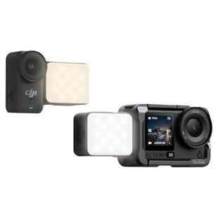 telesin泰迅适配大疆Action6磁吸快拆补光灯Osmo nano拇指运动相机打光灯便携迷你美颜灯vlog拍摄神器配件