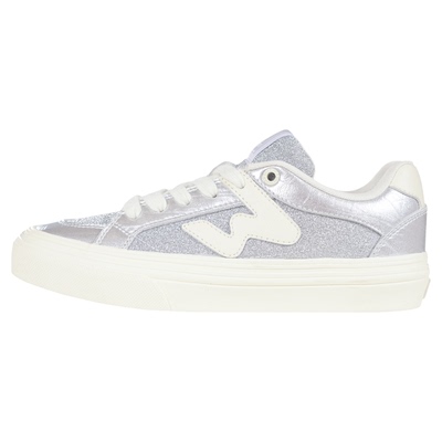 顽刻官方Y2k银色小香风复古冬季校园风W系列低帮男女国潮滑板鞋