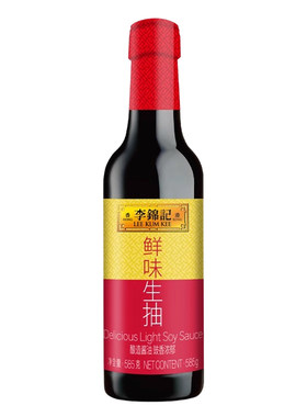 李锦记鲜味生抽585g/瓶瓶装