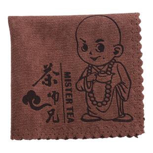 吸水加厚大号茶巾定制logo四方棉麻中国风批量茶布专用茶毛巾抹布