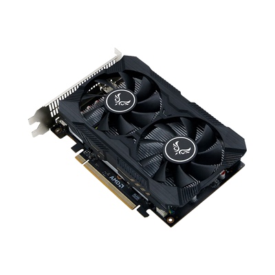 西风新品RX6500 4G/6500XT DUAL ITX 轻风 双风扇黑色显卡小机箱