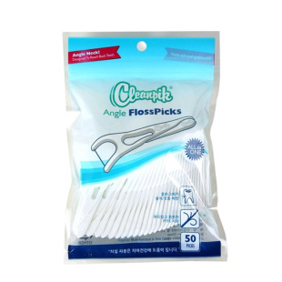 出口欧美cleanpik牙线棒牙线塑料牙签Y型后齿全齿牙线签50支袋装