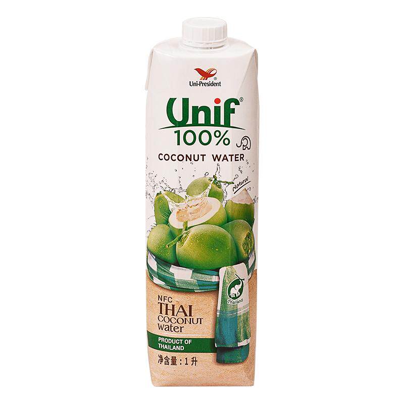 统一Unif泰国进口100%天然鲜椰子水无添加健身补水电解质饮品