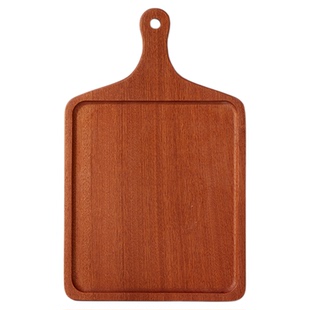 家用切菜板小水果板乌檀木实木砧板面包托披萨牛排厨房案板西餐盘