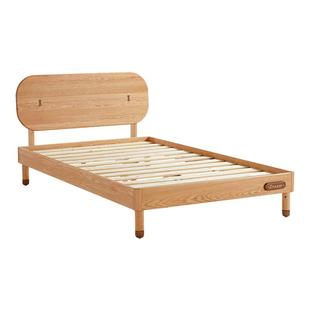 政府补贴林氏橡木儿童床全实木单人床中古风男孩女孩卧室林氏木业